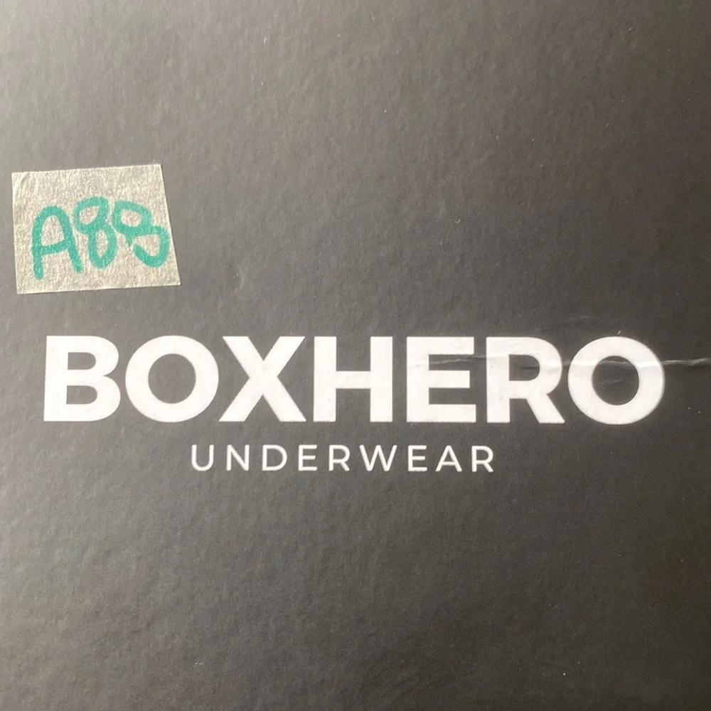 NWT BoxHero‎ Grey and Navy Boxer Briefs and Two (2) Cream/Grey Socks  A88